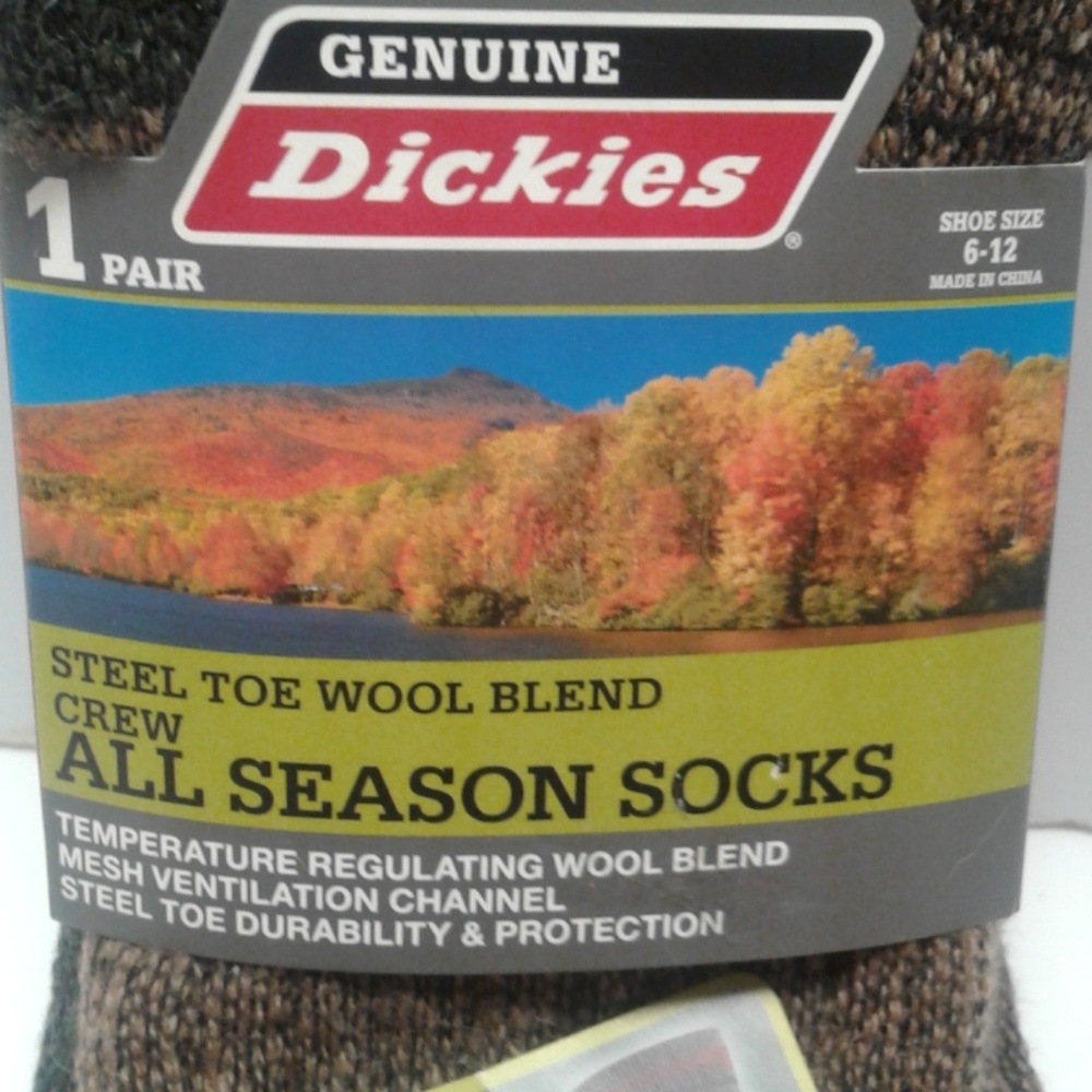Dickies Steel Toe all season crew socks 6-12 - Picture 2 of 6